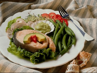 sebzeli balık kilo kaybı için diyete dahildir